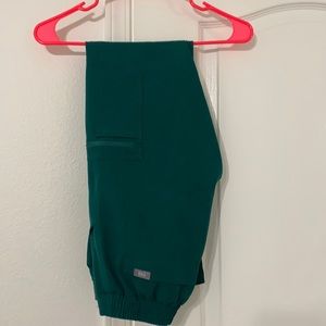 Figs Hunter Green XXS regular Yola skinny scrub pants